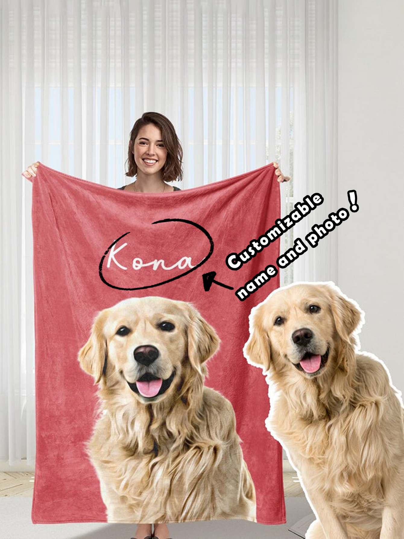 Personalized Pet Photo Blanket